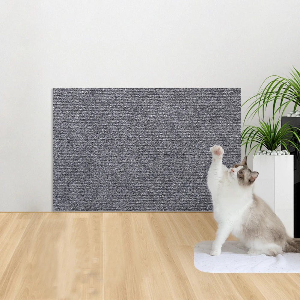 Anti Cat Scratch Sofa Cat Crawling Mat DIY Cat Scratching Post Sofa Protection Self-adhesive Carpet Cats Scratch Board Cats Toys