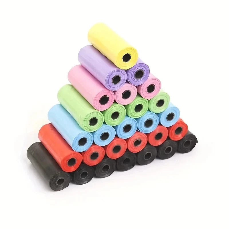 Dog Poop Bag Outdoor Cleaning Poop Bag Outdoor Clean Pets Supplies for Dog 15Bags/Roll Refill Garbage Bag Pet Supplies